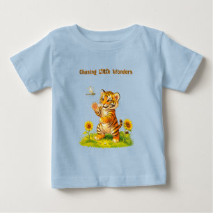 T-shirt Pour Bébé Tigre et libellule