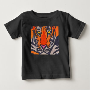 T-shirt Pour Bébé Tigre (noir) - T-shirt bébé