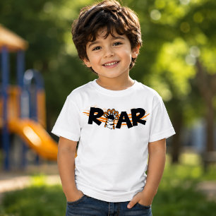 T-shirt Pour Bébé Tigre rugit – Animal sauvage audacieux
