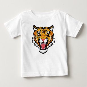 T-shirt Pour Bébé Tigre torche tête-25818