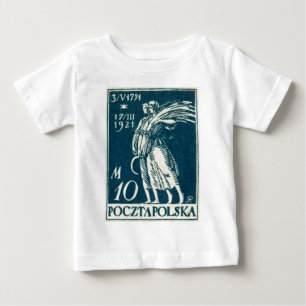 T-shirt Pour Bébé timbre-poste 1921 10m polonais