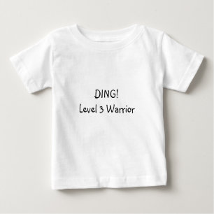 T-shirt Pour Bébé Tintement ! Guerrier du niveau 3