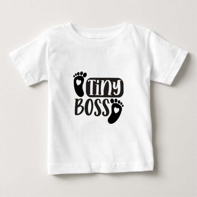 T-shirt Pour Bébé Tiny Boss - Mini Boss Lady  (Devant)