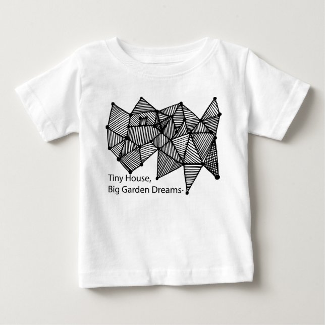 T-shirt Pour Bébé Tiny House Big Garden Dreams (Devant)
