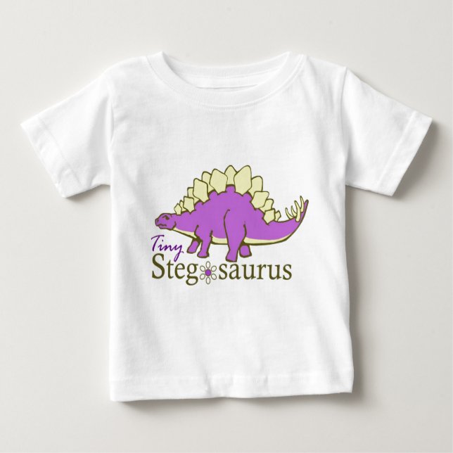 T-shirt Pour Bébé Tiny Stegosaure (Devant)
