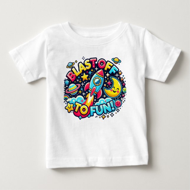 T-shirt Pour Bébé "Tire d'arrêt pour s'amuser Tee" (Devant)