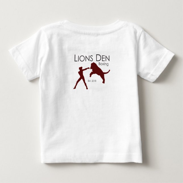 T-shirt Pour Bébé Tirez-le de ma Mamma KidsBoxing (Dos)