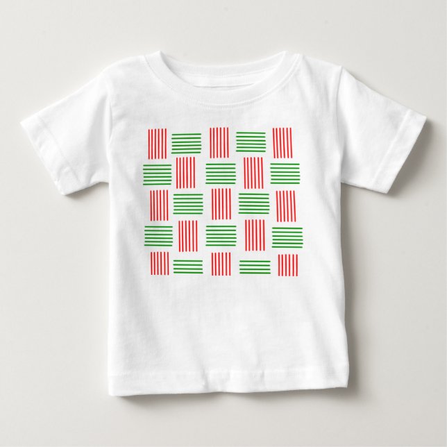 T-shirt Pour Bébé tissage de Noël (Devant)