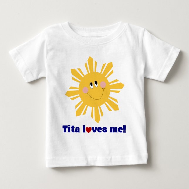 T-shirt Pour Bébé Tita m'aime pièce en t infantile (Devant)