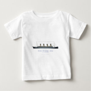 T-shirt Pour Bébé Titanic 1912
