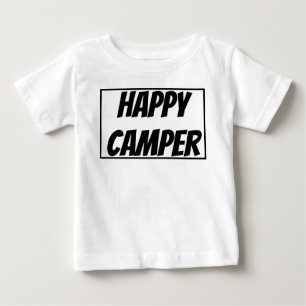 T-shirt Pour Bébé Titre : Joyeux Campeur Drôle de Camping Aventure E