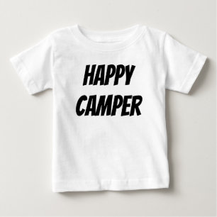 T-shirt Pour Bébé Titre : Joyeux Campeur Drôle de Camping Aventure E