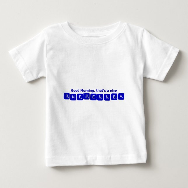 T-shirt Pour Bébé TNETENNBA - Bonjour (Devant)