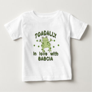 T-shirt Pour Bébé TOADALLY Love Babcia Frog
