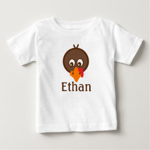 T-shirt Pour Bébé Toddler Boy Thanksgiving TurDay shirt