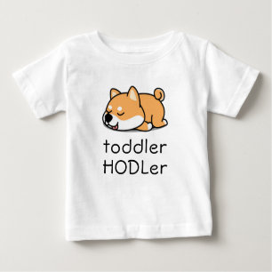 T-shirt Pour Bébé Toddler HODLer Dogecoin Crypto mignon bébé Shiba I
