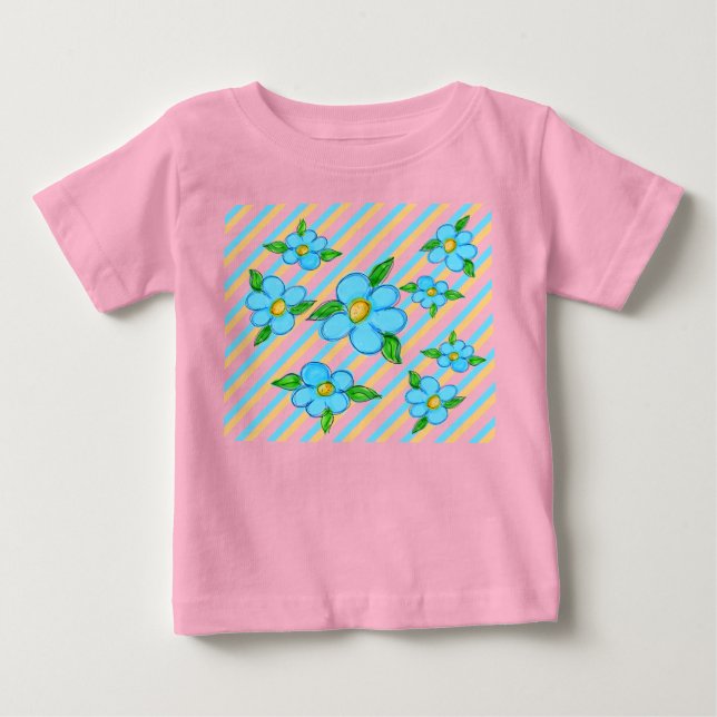 T-shirt Pour Bébé Toddler Rose Fancy Tee (Devant)