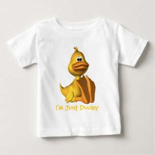 T-shirt Pour Bébé Toddlers, I'm Just Ducky long Sleeved