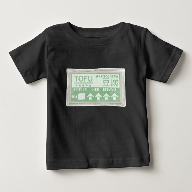 T-shirt Pour Bébé Tofu Vegan Cuisine végétarienne (Devant)