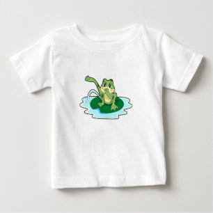 T-shirt Pour Bébé Toilette de grenouille