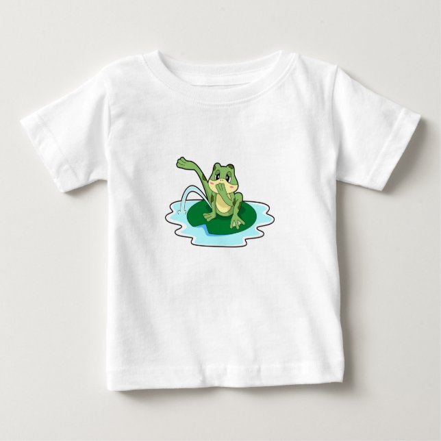 T-shirt Pour Bébé Toilette de grenouille (Devant)