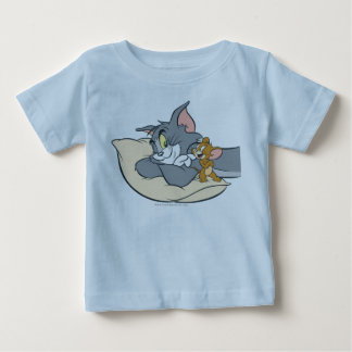 T-shirt Pour Bébé Tom and Jerry On Pillow