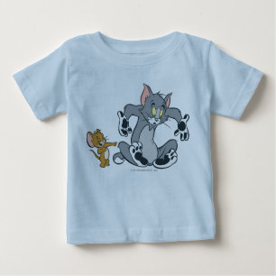 T-shirt Pour Bébé Tom et Jerry Black Paw Cat