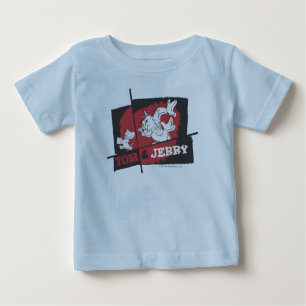 T-shirt Pour Bébé Tom et Jerry Red et Black