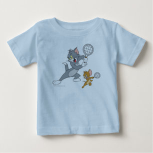 T-shirt Pour Bébé Tom et stars du tennis 1 de Jerry
