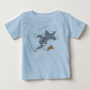 T-shirt Pour Bébé Tom et tour de chasse de Jerry
