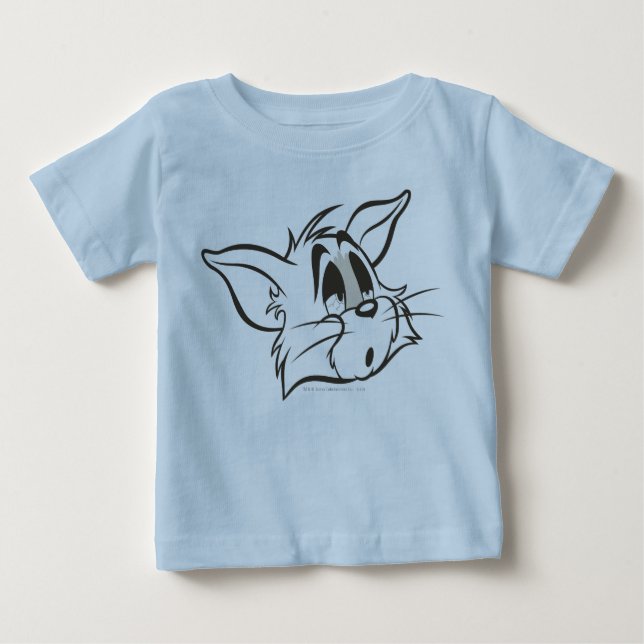 T-shirt Pour Bébé Tom Sleepy Chat (Devant)