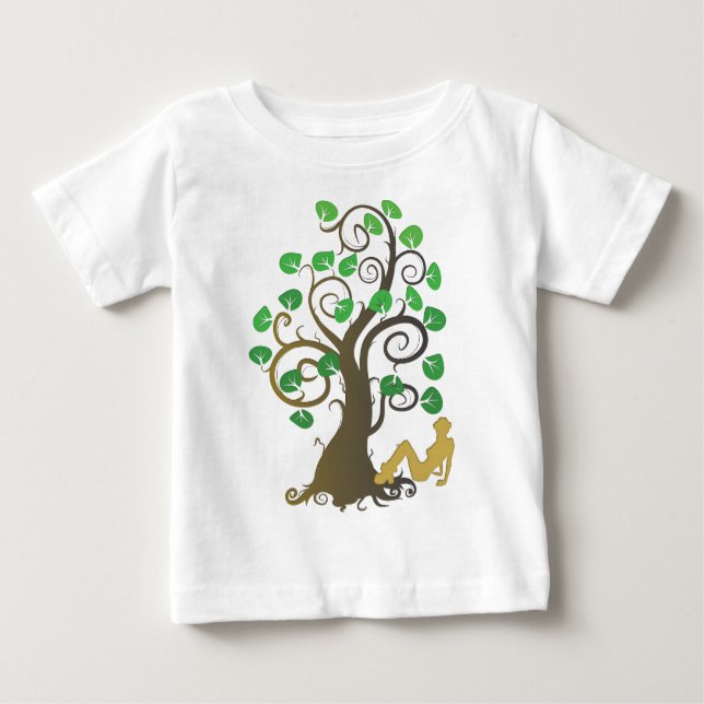 T-shirt Pour Bébé Tombé de l'arbre généalogique (Devant)