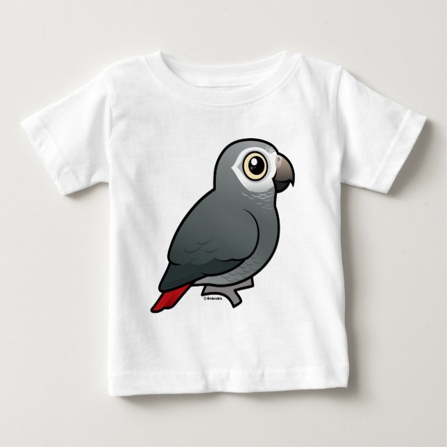 T-shirt Pour Bébé Tomneh African Grey Parrot (Devant)