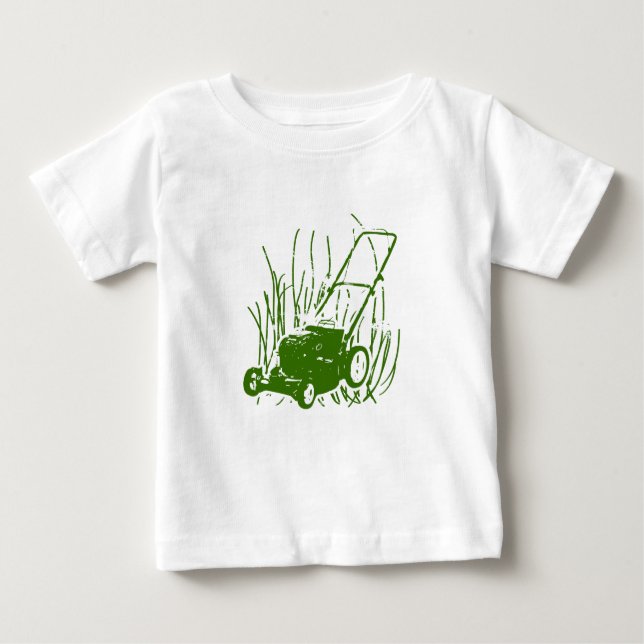 T-shirt Pour Bébé Tondeuse à gazon (Devant)