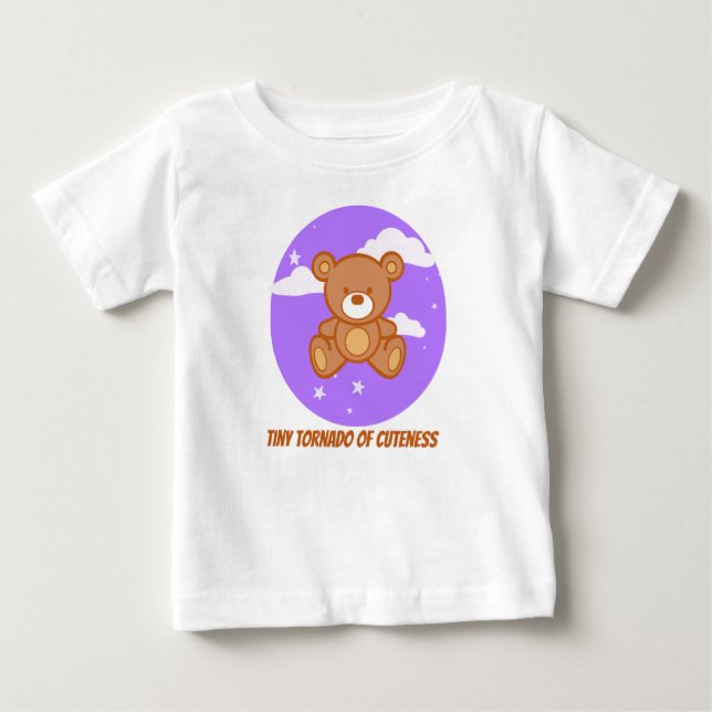 T-shirt Pour Bébé Tornade minuscule (Devant)