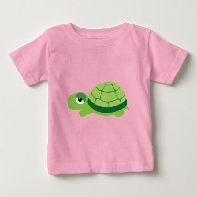 T-shirt Pour Bébé tortue (Devant)