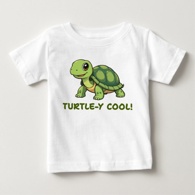 T-shirt Pour Bébé Tortue (Devant)