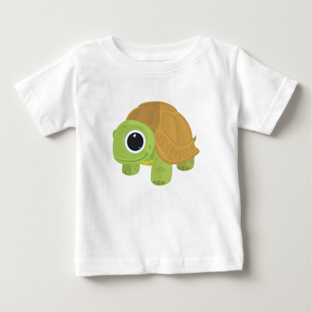 T-shirt Pour Bébé Tortue (Devant)