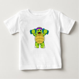T-shirt Pour Bébé Tortue à l'effort entraînement et cloches