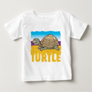 T-shirt Pour Bébé Tortue amicale d'enfant