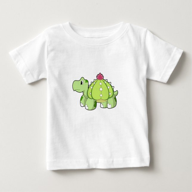 T-shirt Pour Bébé Tortue en cactus (Devant)