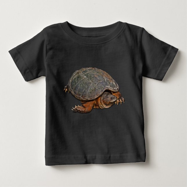 T-shirt Pour Bébé Tortue serpentine Terrapin-lover Cadeau (Devant)