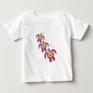 T-shirt Pour Bébé Tortues de mer Hawaiian Ohana Honu
