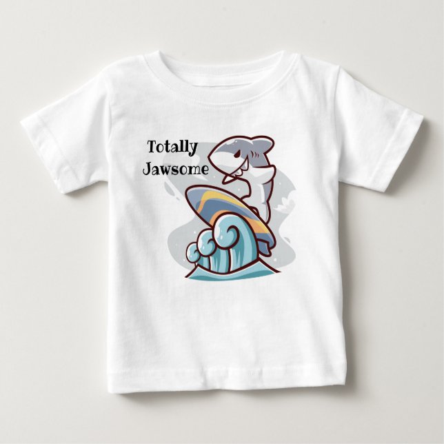 T-shirt Pour Bébé Totalement Jawsome (Devant)