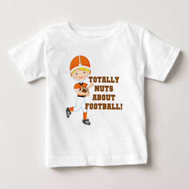T-shirt Pour Bébé Totalement Nez Sur Le Football (Devant)