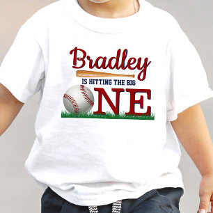 T-shirt Pour Bébé Toucher le Big One Baseball 1er Anniversaire