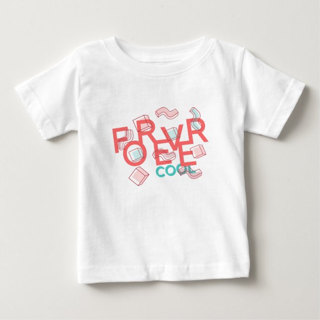 T-shirt Pour Bébé Toujours Cool Mignon (Devant)