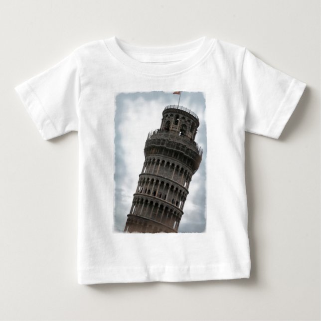 T-shirt Pour Bébé Tour de Pise (Devant)