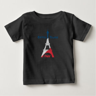 T-shirt Pour Bébé Tour Eiffel