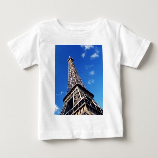 T-shirt Pour Bébé Tour Eiffel France Photographie de voyage (Devant)